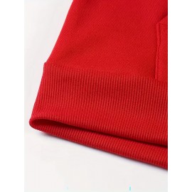 Plus Size Funny Show Print Men's Hoodie Sweatshirt, Loose Comfy Long Sleeve Top Men's Sports Casual Clothing