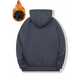 Plus Size Mens Bold US Flag & Anime Gorilla Graphic Hooded Sweatshirt - Warm & Stylish for Spring, Fall, Winter - Seasonal Mens Clothing