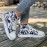 Women's Camouflage Canvas Sneakers, Casual Lace Up High Top Skate Shoes, Lightweight Flat Trainers