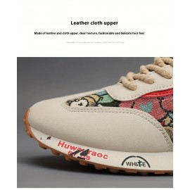 Summer breathable sneakers, casual niche platform trend, running shoes, unisex women's sports road shoes