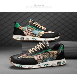 Summer breathable sneakers, casual niche platform trend, running shoes, unisex women's sports road shoes