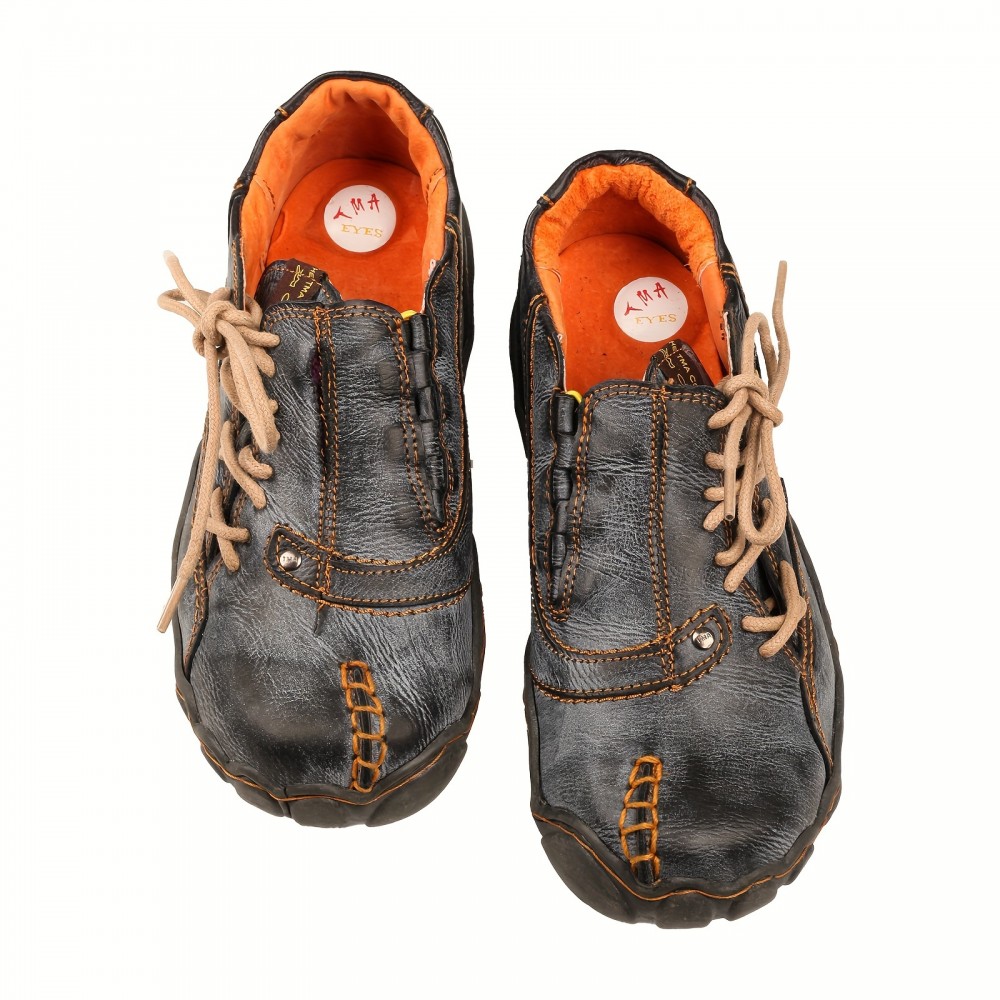 TMA EYES Fashion Irregular Splicing Hand Stitching Design Anti Slip And Durable Women's Daily Matching Flat Shoes