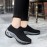 Women's Air Cushion Sole Sock Sneakers, Lightweight Knit Slip On Shoes, Breathable Running Shoes