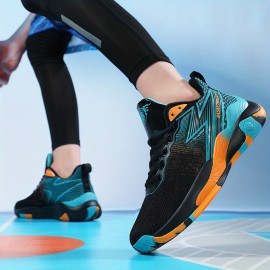 Women's Non-slip Lace Up Basketball Shoes, Breathable Shock Absorption Athletic Sneakers, Women's Footwear