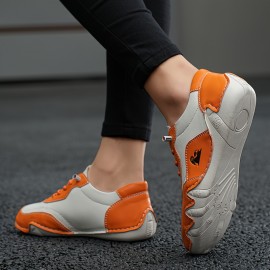 Women's Comfortable And Lightweight Hiking Shoes, Breathable And Wear-resistant Sports Shoes, Fashionable Contrasting Color Outdoor Casual Shoes