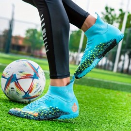 Women'S High-Top Soccer Cleats - Lightweight, Breathable & Non-Slip For All Seasons