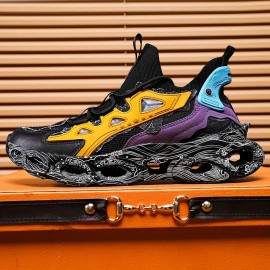 YTAT Men's Running Shoes Graffiti Fashion Blade High Top Sneakers For Men High Top Stylish Breathable Mesh Street Lightweight Casual Walking Shoes Workout Tennis