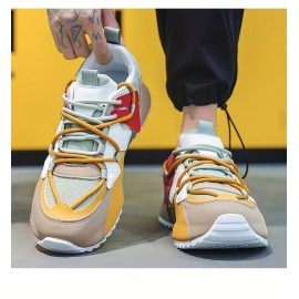 Men's Trendy Low Top Sports And Leisure Dad Shoes, Student Thick Soled Bread Shoes, Trendy Shoes