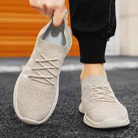 Men'S Breathable Canvas Sneakers - Lightweight, Fashion-Forward Lace-Up Shoes For All Seasons, Perfect For Casual Wear & Skateboarding