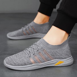 Men'S Breathable Canvas Sneakers - Lightweight, Fashion-Forward Lace-Up Shoes For All Seasons, Perfect For Casual Wear & Skateboarding