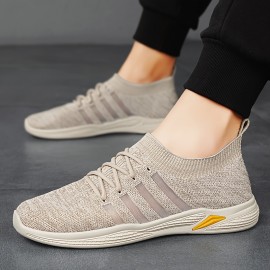 Men'S Breathable Canvas Sneakers - Lightweight, Fashion-Forward Lace-Up Shoes For All Seasons, Perfect For Casual Wear & Skateboarding
