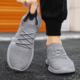 Men'S Breathable Canvas Sneakers - Lightweight, Fashion-Forward Lace-Up Shoes For All Seasons, Perfect For Casual Wear & Skateboarding