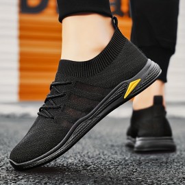 Men'S Breathable Canvas Sneakers - Lightweight, Fashion-Forward Lace-Up Shoes For All Seasons, Perfect For Casual Wear & Skateboarding