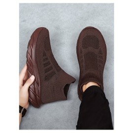 Men'S Slip-On Sneakers - Breathable, Comfortable High-Top Casual Shoes With Soft Eva Sole For All Seasons Mens Shoes Shoes For Men
