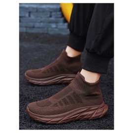 Men'S Slip-On Sneakers - Breathable, Comfortable High-Top Casual Shoes With Soft Eva Sole For All Seasons Mens Shoes Shoes For Men