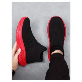 Men'S Slip-On Sneakers - Breathable, Comfortable High-Top Casual Shoes With Soft Eva Sole For All Seasons Mens Shoes Shoes For Men