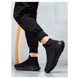 Men'S Slip-On Sneakers - Breathable, Comfortable High-Top Casual Shoes With Soft Eva Sole For All Seasons Mens Shoes Shoes For Men