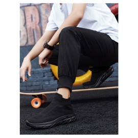 Men'S Slip-On Sneakers - Breathable, Comfortable High-Top Casual Shoes With Soft Eva Sole For All Seasons Mens Shoes Shoes For Men