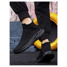 Men'S Slip-On Sneakers - Breathable, Comfortable High-Top Casual Shoes With Soft Eva Sole For All Seasons Mens Shoes Shoes For Men