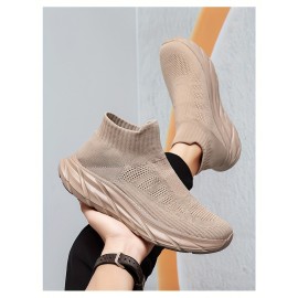 Men'S Slip-On Sneakers - Breathable, Comfortable High-Top Casual Shoes With Soft Eva Sole For All Seasons Mens Shoes Shoes For Men