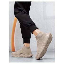 Men'S Slip-On Sneakers - Breathable, Comfortable High-Top Casual Shoes With Soft Eva Sole For All Seasons Mens Shoes Shoes For Men