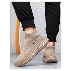 Men'S Slip-On Sneakers - Breathable, Comfortable High-Top Casual Shoes With Soft Eva Sole For All Seasons Mens Shoes Shoes For Men