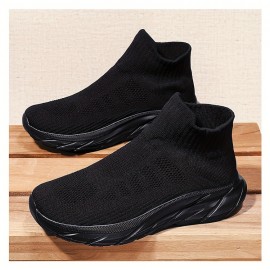 Men'S Slip-On Sneakers - Breathable, Comfortable High-Top Casual Shoes With Soft Eva Sole For All Seasons Mens Shoes Shoes For Men