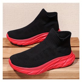 Men'S Slip-On Sneakers - Breathable, Comfortable High-Top Casual Shoes With Soft Eva Sole For All Seasons Mens Shoes Shoes For Men