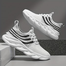 Spring/Summer Men's Casual Sneakers: Low Top, Breathable Fabric, and MD Rubber Sole