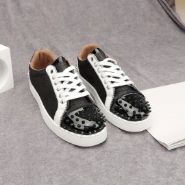 Mens Cyber Punk Rock & Roll Skateboard Shoes - Comfy Non-Slip Lace-Up Canvas Upper with Fabric Insole and TPU Sole - Perfect for Casual, Daily, Party, Performance, and Nightclub Dancing