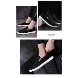 Men'S Slip-On Canvas Sneakers - Casual, No-Tie Loafers With Soft Sole For Spring/Summer Shoes For Men Mens Sneakers