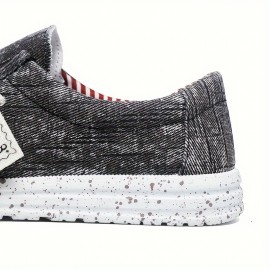 New Men's Casual Canvas Shoes, Fashionable And Versatile Soft-soled Walking Shoes, Lace-up Lightweight And Breathable Low-top Casual Shoes