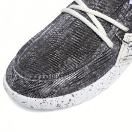 New Men's Casual Canvas Shoes, Fashionable And Versatile Soft-soled Walking Shoes, Lace-up Lightweight And Breathable Low-top Casual Shoes