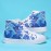 Men's Lace-up Canvas Sneakers, Chinese Mythology Design High Top Walking Shoes With Good Grip, Breathable