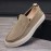 Men's Trendy Slip On Solid Loafer Shoes, Comfy Non Slip Casual Soft Sole Sneakers For Men's Outdoor Activities