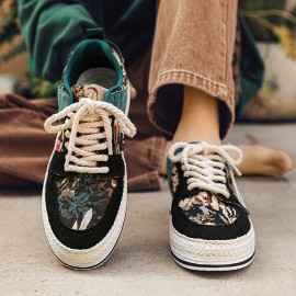 Men's Street Style Color Block Low Top Skateboard Shoes, Comfy Non Slip Casual Platform Sneakers For Men's Outdoor Activities