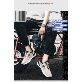 Men's Trendy Color Block Soft Sole Running Shoes, Comfy Non Slip Durable & Breathable Sneakers For Men's Outdoor Activities