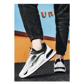 Men's Trendy Color Block Soft Sole Running Shoes, Comfy Non Slip Durable & Breathable Sneakers For Men's Outdoor Activities