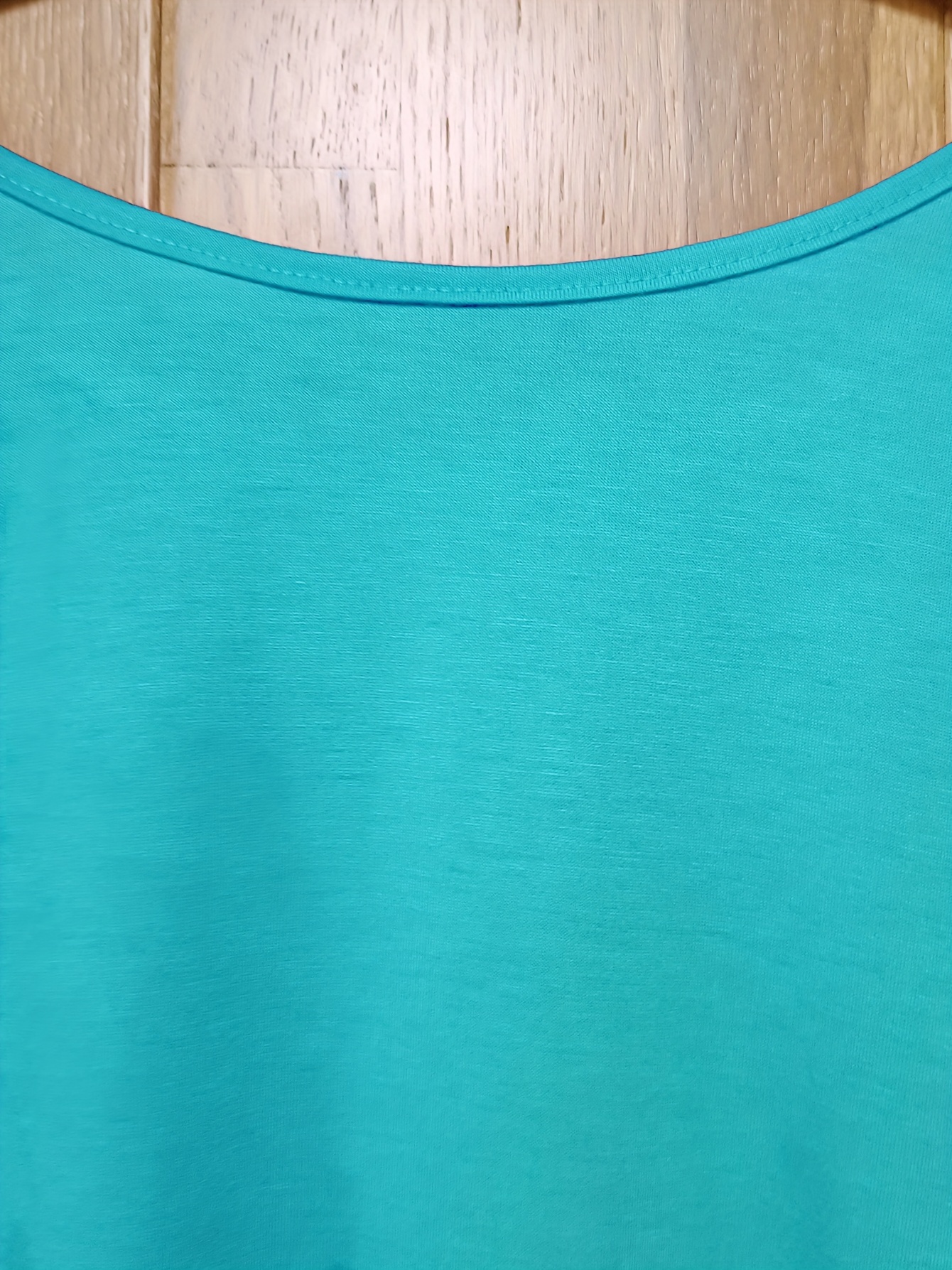 plus size casual top womens plus colorblock leopard print lettuce trim short sleeve round neck slight stretch top details 6