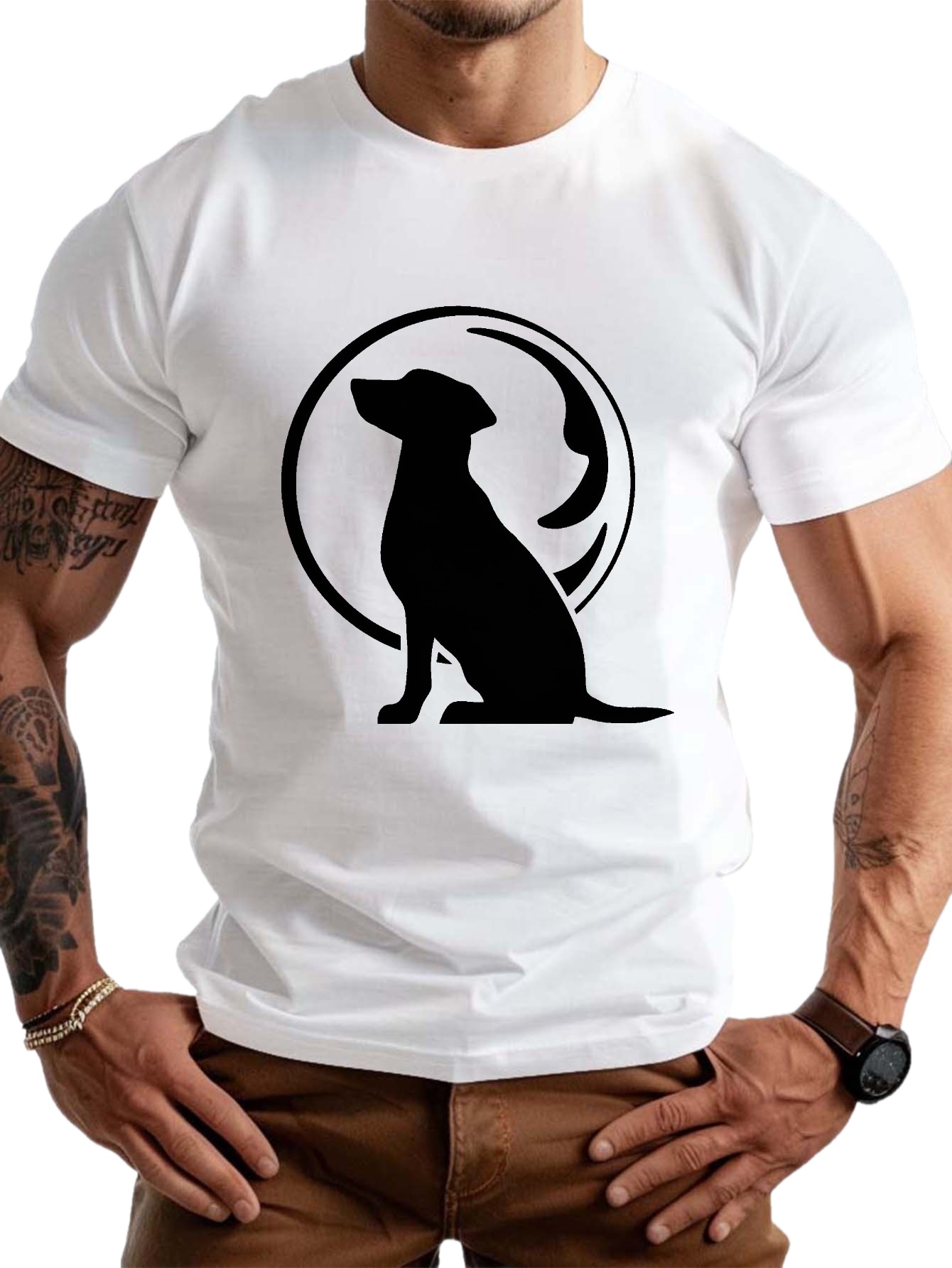dog print tops plus size mens t shirt summer trendy casual short sleeve tees outdoor sports clothing big tall guys leisurewear details 8