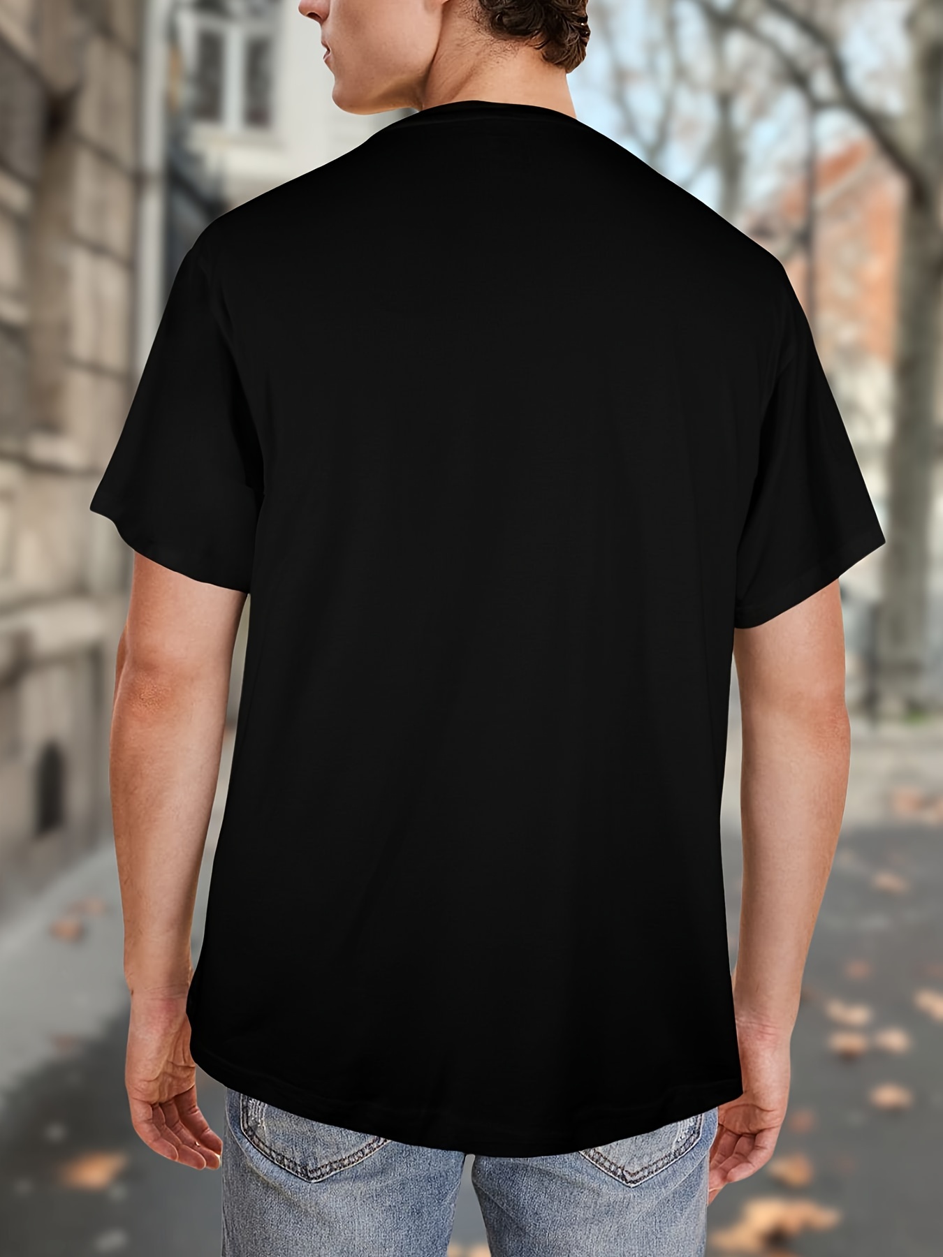 mens t shirt short sleeve crew neck soft fitted tees fresh classic tshirts plus size details 3