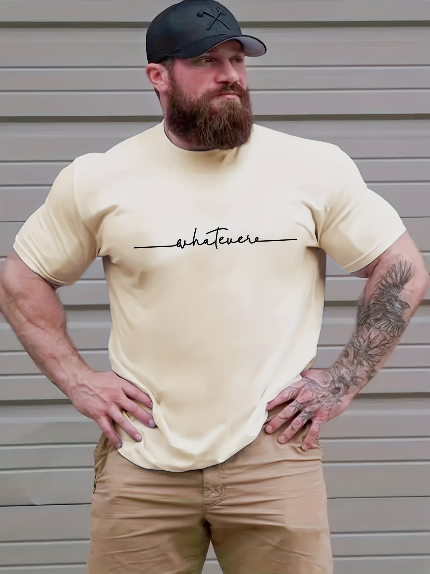 mens t shirt plus size round neck tee oversized casual clothing spring and summer details 0