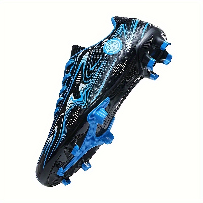 mens and womens professional soccer cleats low top lace up non slip firm ground fashion outdoor training lightweight breathable durable shock absorbent athletic running shoes details 7
