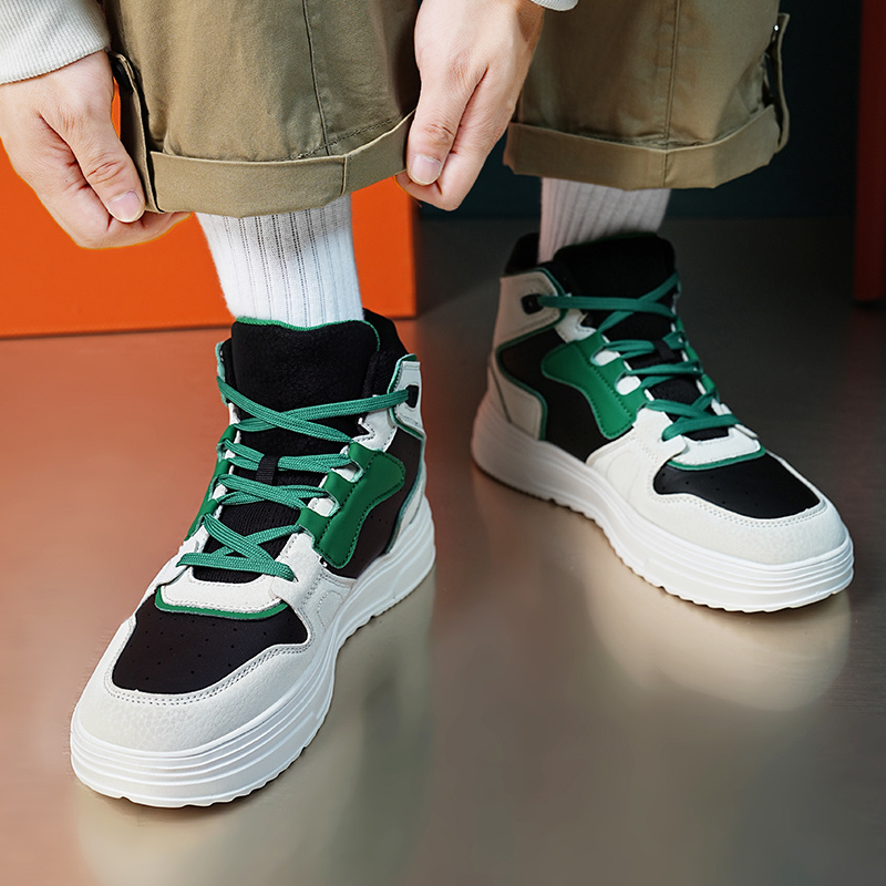   Arch Support Lace Up Casual Sneaker Tennis Walking Dress Shoes Low Top Sneaker Fashion Comfortable Shoes Platform Thick Sole Genuine Leather Platform Sneakers Lace Up Breathable Shoes Men s Shoes Temu details 2