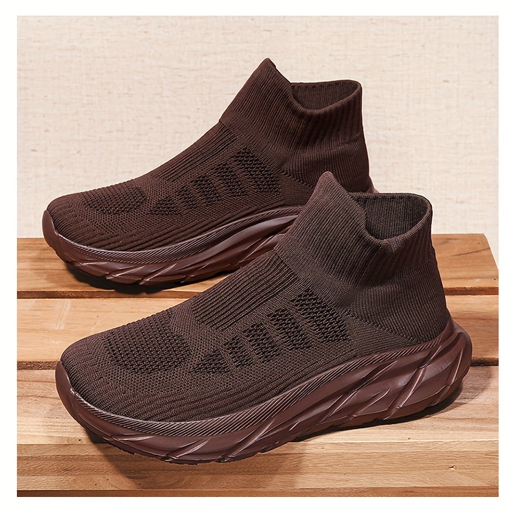 Men S Slip-On Sneakers - Breathable, Comfortable High-Top Casual Shoes With Soft Eva Sole For All Seasons Mens Shoes Shoes For Men details 22