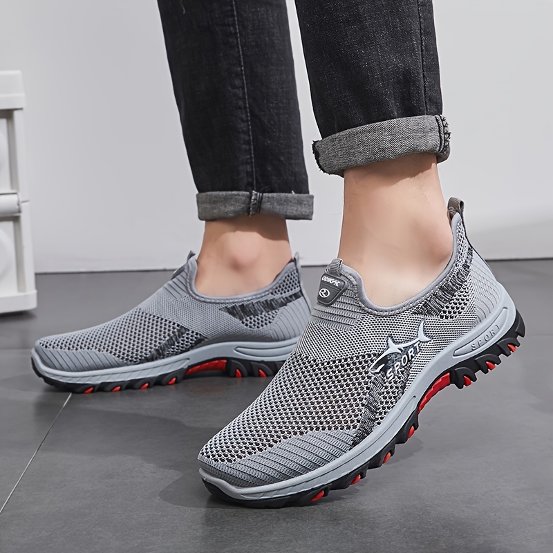 Mens Slip On Mesh Breathable Non Slip Sneakers Durable Comfy For Spring Summer Outdoor Hiking Camping Climbing Shop Now For Limitedtime Deals Temu details 2