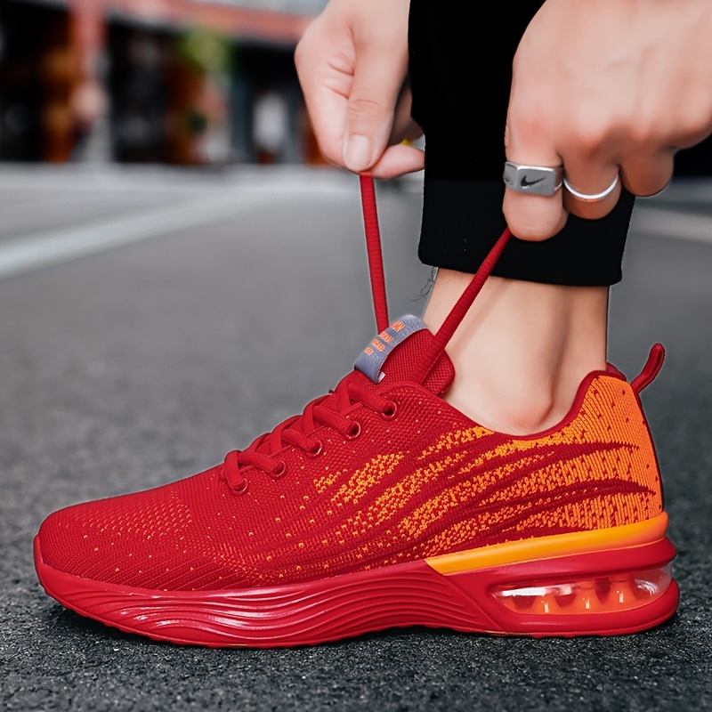 Mens Trendy Air Cushioned Breathable Lightweight Running Shoes Check Out Today s Deals Now Temu details 9
