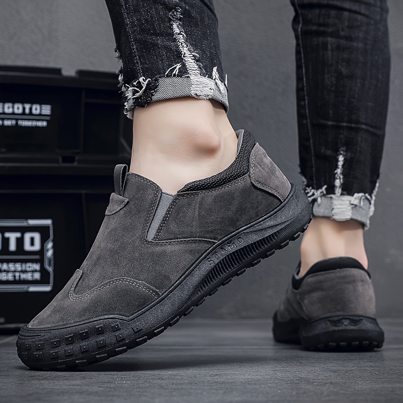 Mens Classic Wear Resistant Non Slip Slip On Casual Shoes For Traveling Jogging Men s Shoes Temu details 11