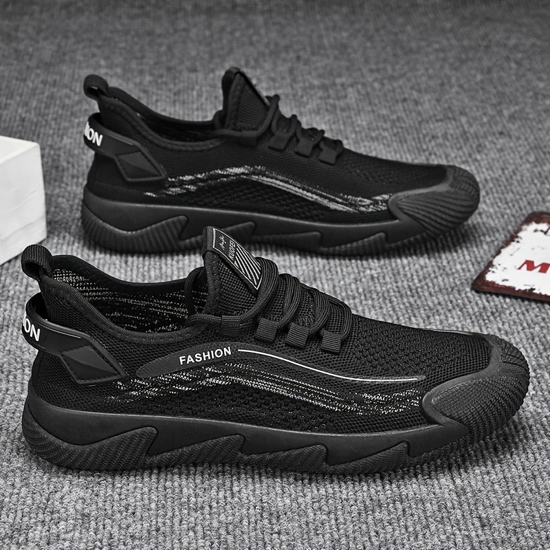 Mens Slip On Sneakers With Shoelaces Odor Resistant Athletic Shoes Lightweight And Breathable Shop The Latest Trends Temu details 6